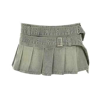 Amazon.com: Women'S Low Waist Mini Denim Skirt 2025 Summer